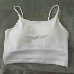 Refuge White Fitted Crop Camisole